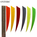 50 Pcs ONTFIHS 5" Archery Fletches Shield Cut Fletchings Arrow Feathers 5Inch Feather Hunting Arrows Diy
