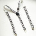 Fashion Piano Keyborad Printed suspenders for men and women high quality adult leather Suspender Kids braces Y-back BD032