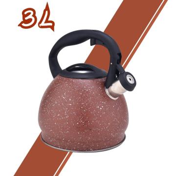 Red Durable Color Stainless Steel Whistling Tea Kettle