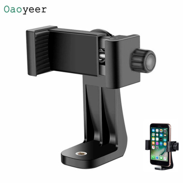 Rainwayer Tripod Mount Adapter Cell Phone Clipper Holder Vertical 360 Rotation Tripod Stand for iPhone X 7 Plus Samsung Tripod