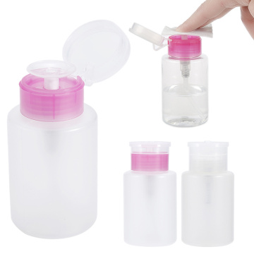 High quality 1 pc 150ml Handy Press Container Nail Polish Remover Alcohol Liquid Press Dispenser Empty Bottle Makeup Accessorie