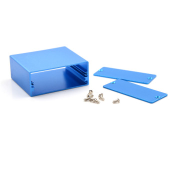 1pc Blue Aluminum PCB Instrument Box Electronic Project Enclosure Case 50*58*24MM