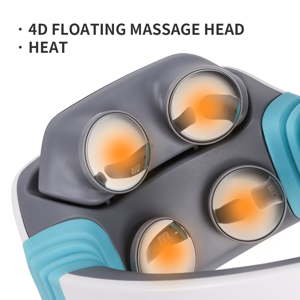 Electric Pulse Magnetic Back Neck Massager Infrared Heating Intelligent Neck Vibration Massage Device Cervical Muscle Relaxation