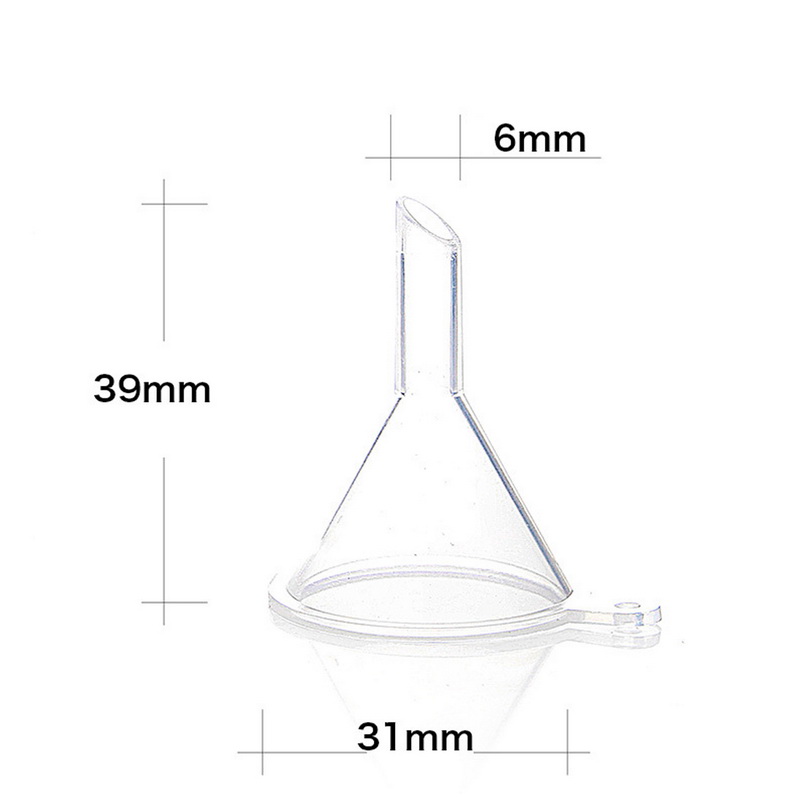 10PCS Small Mouth Plastic Funnels Bottle Mini Liquid Oil Funnels For Perfume Diffuser Labs Specialty 4cm X 3cm Gadgets Tool