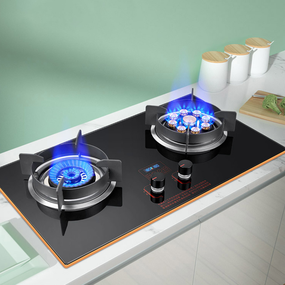 Gas Stove Double Fire Embedded Double Stove Home Gas Stove Built-in Hot Stove Desktop Liquefied Gas Cooktop Stove Cooker