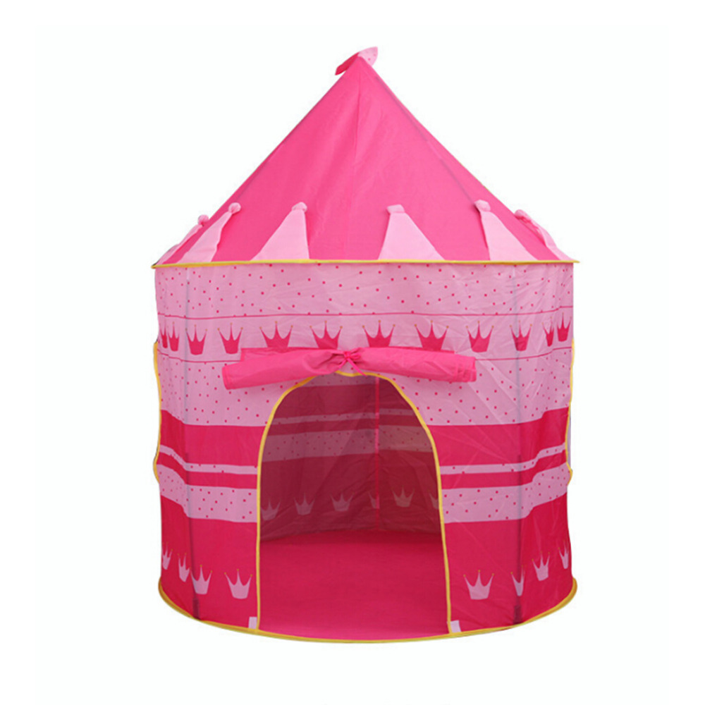 Outdoor Toy Tents Castle Play Portable Foldable Tipi Prince Folding Tent Children Indoor Cubby Play House Kids Gifts