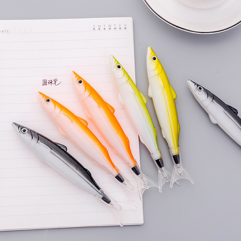 Hot Sale Creative Marine Fish Shape Stationery Ballpoint Pen 0.7 mm School Office Supplies Students Prize Gift Pen Free Shipping