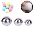 6pcs/3 sets Bath Bomb Molds Aluminum Alloy Ball Sphere Bath Bomb Mold Cake Baking Pastry Mould