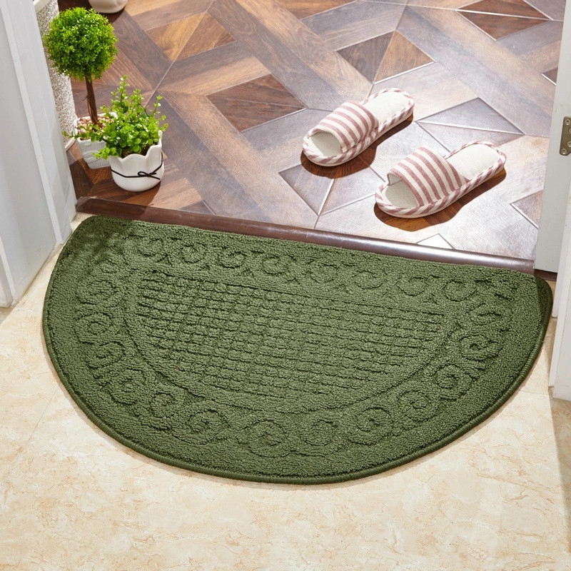 Semicircle Modern Style Doormat Carpet Household Foot Pad Vacuum Carpet For Balcony Bathroom Non-slip Bath Mat Room Door Mat