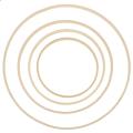 8 PCS/Set Wooden Bamboo Hoop Craft Hoop Ring for Wedding Wreath DIY Decoration