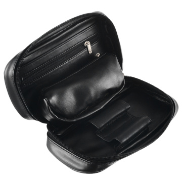 New Portable Leather Tobacco Smoking Tools Accessories Pipe Case/Bag Holds 2 Pipes + Tobacco Pouch 185*100mm