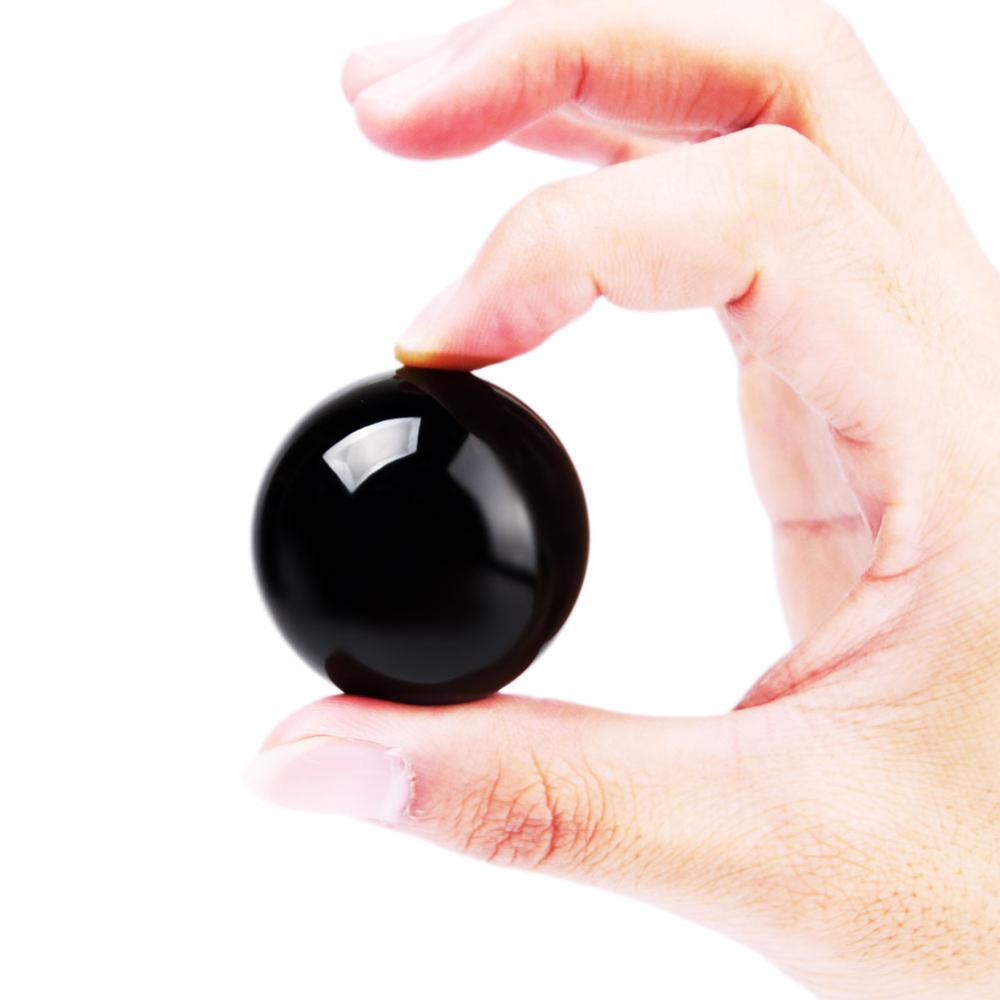 40mm/50mm Crystal Ball Asian Rare Black Obsidian Sphere Crystal Ball Healing Stone Decor Feng Shui Natural Quartz Sphere Healing