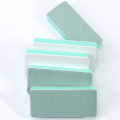 1PC Double Sided Polished Nail File Green White Wenwan Polished Block Fashion Woman Manicure Tool Polishing Block