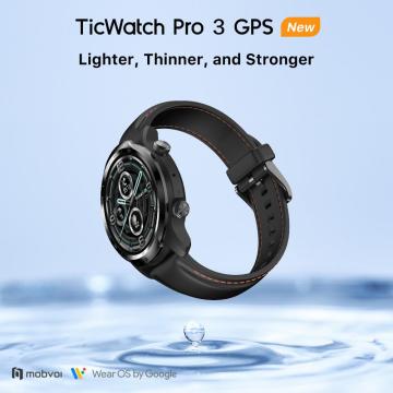 TicWatch Pro 3 GPS Wear OS Smartwatch Men's Sports Watch Dual-Layer Display Snapdragon 4100 8GB ROM 3~45 Days Battery Life