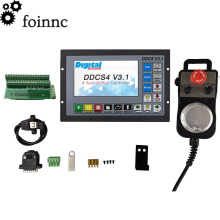 Special offer DDCSV3.1 3/4 Axis 500KHz G-Code Offline CNC Controller +4 axis Emergency Stop Electronic Handwheel MPG