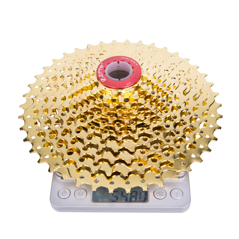 ZTTO 11 Speed 11-42T Golden MTB Moutain Bike Cassette Gold Sprocket Freewheel Bicycle parts for XT M8000 SLX M7000 k7 NX GX