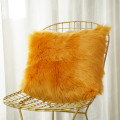 new Artificial Wool Fur Sheepskin Cushion Cover Hairy Faux Plain Fluffy Soft Throw Pillowcase Washable Solid Pillow Case