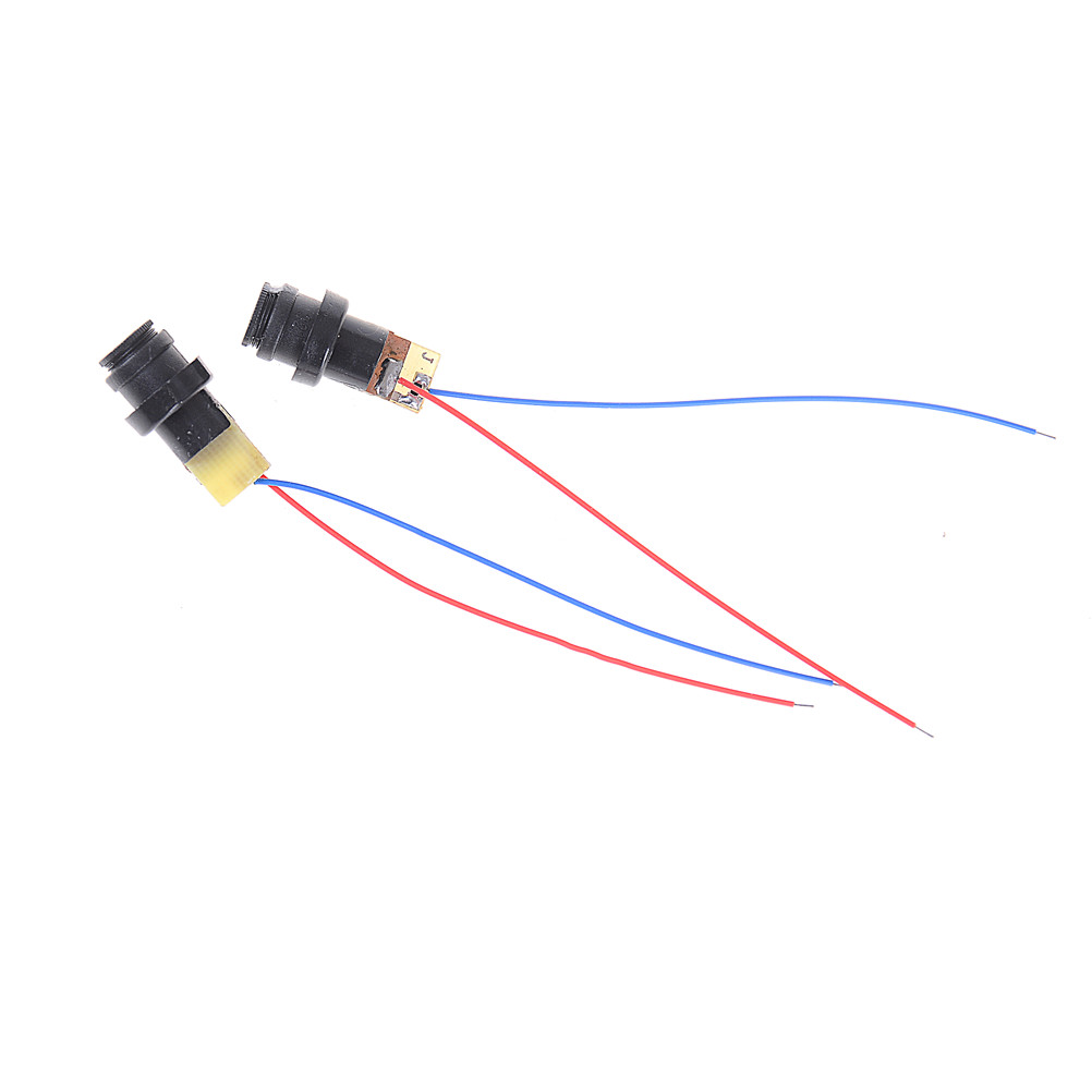 2Pcs New Black 4.5V 12mm Red Laser Head Module Plastic Laser Diode Laser Dot P0.05