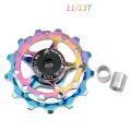 11T/13T Aluminum Alloy MTB Mountain Bike Bicycle Rear Derailleur Pulley Jockey Wheel Road Bike Guide Roller For 7/8/9/10 Speed