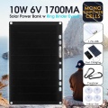 LEORY 10W 6V 1.7A Photovoltaic Sunpower Cells with USB Charger Semi Flexible Monocrystalline Solar Panel for Cellphone