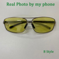 YSO Yellow Night Vision Glasses Men Photochromic Polarized Night Vision Goggles For Car Driving Anti Glare Glasses 2458