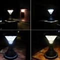LumiParty 16 LED Outdoor Garden Path Landscape Fence Yard Pillar Lamp Solar Powered LED Light