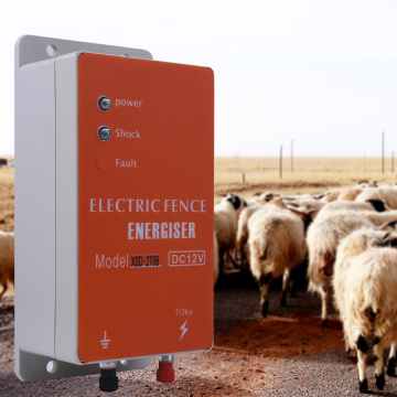 Solar Electric Fence Energizer Charger High Voltage Pulse Controller Animal Poultry Farm Electric Fencing Shepherd 10KM XSD-270A