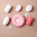 Creative Flower Daisy Soap Box Drain Soap Holder Bathroom Flower Holder Sink Sponge Drain Box bathroom storage soap dish