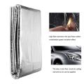 140 x100cm Car Engine Sound Deadener Mat Noise bonnet Insulation Deadening for Hood Firewall Heat Material Aluminum Foam Sticker