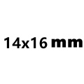 14x16mm