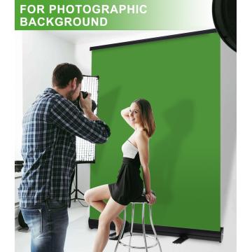 110*200cm Collapsible Chromakey Background Pull-up Style Wrinkle-resistant Green Screen Backdrop for Photography Video YouTube