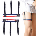 Fashion Shirt Stays Holder Man's Leg Suspenders Fashion Shirt Braces Elastic Uniform Business Strap Shirt Garters 1pair