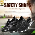 S3 Level Men's Steel Toe Work Safety Shoes Casual Breathable Outdoor Sneakers Puncture Proof Boots Comfortable Industrial Shoes