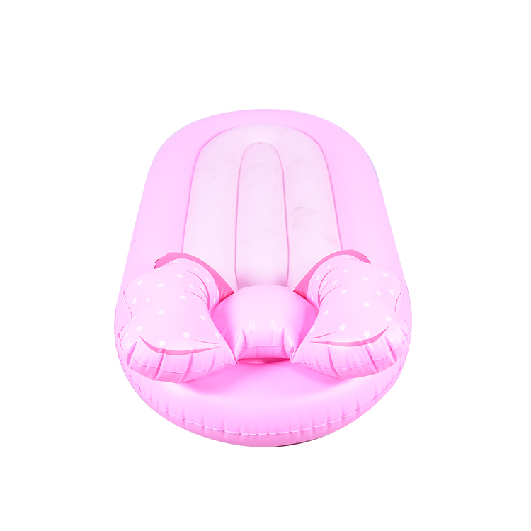Pink bow pool swimming float inflatable air bed