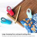 3pcs Plastic Moisture-proof Seal Pour Food Bag Clip Sealer Clamp For Snack Storage Magnetic Refrigerator Stickers Kitchen Tools