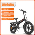 [EU Direct] ENGWE EP-2 Folding Electric Bike 12.5Ah 48V 500W 7 Speed 20in Fat Tire E-bike 35km/h Max Speed Snow Electric Bicycle