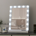 Hollywood Style Table Makeup Mirror With Light Bulbs