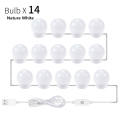 14 Bulbs White