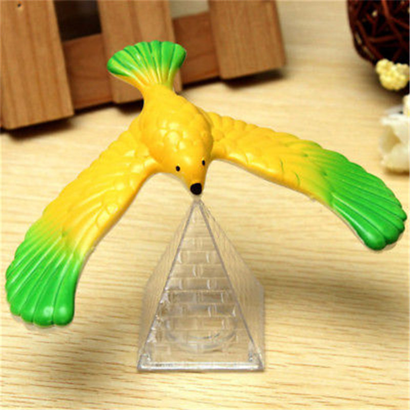 Funny Balancing Eagle With Pyramid Stand Magic Balancing Bird office Desk Decoration Kids Educational Toy Birthday Gift