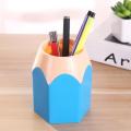1Pcs Pencil Pot Makeup Brush Holder School Office Color Stationery Student Desk Organizer Storage box