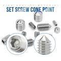 382/667pcs Hex hexagon socket cone point set screw assortment kit M2 M2.5 M3 M4 M5 M6 M8 stainless steel set screw with hex key