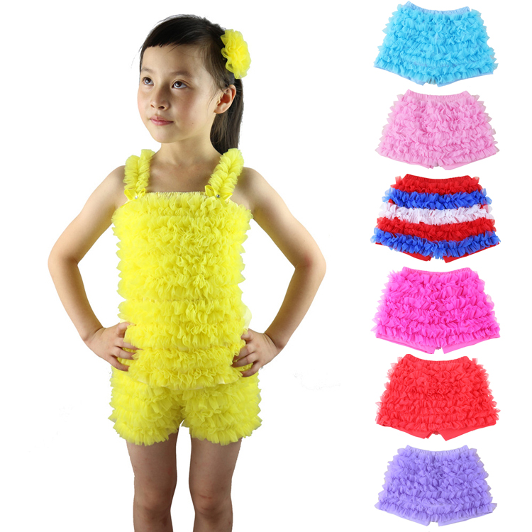 New Arrival Baby Girls Ruffle Petti Chiffon Shorts Infant Short Pants Harem Shorts шорты