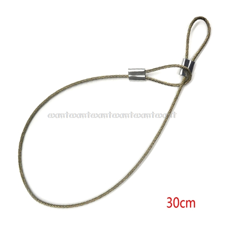 Safety Strap Stainless Steel Tether Lanyard Wrist Hand 30cm For GoPro Camera New N26 19 Dropship