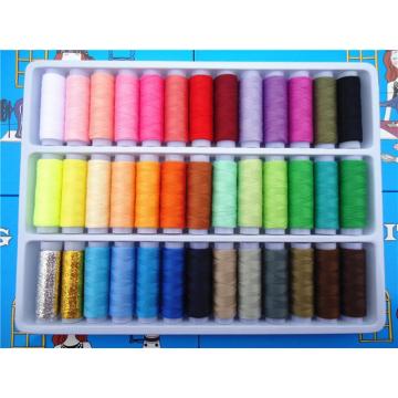 39 Colors Sewing Thread 100% Polyester Yarn Sewing Thread Roll Machine Hand Embroidery 200 Yard Each Spool For Home Sewing Kit