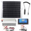 2000W Solar Energy System 40W Solar Panel Dual USB Solar Cell With 10A Solar Controller 2000W Power Inverter Home System Kit