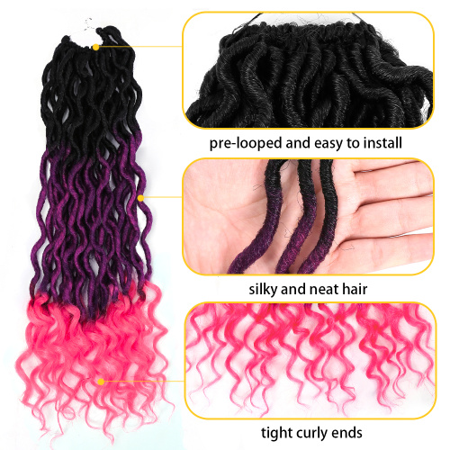 Curly Goddess Locs Crochet Hair For Black Women Supplier, Supply Various Curly Goddess Locs Crochet Hair For Black Women of High Quality