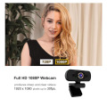 1080P Full HD Webcam with Privacy Cover Microphone Streaming Computer USB Web Camera Cam Video Recording for PC Desktop Work