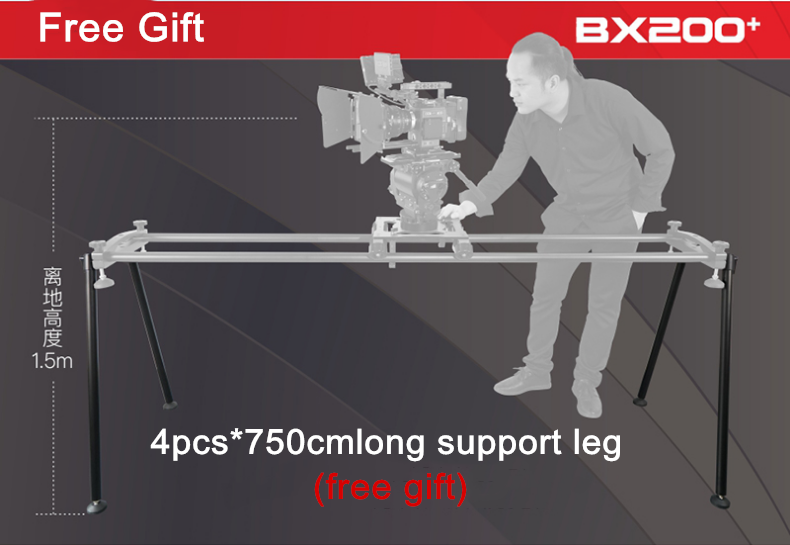 Greenbull BX200 Film Camera Slider 100mm bowl Aluminum Slider Kit Video slider dolly track load 50kg for RED ARRI