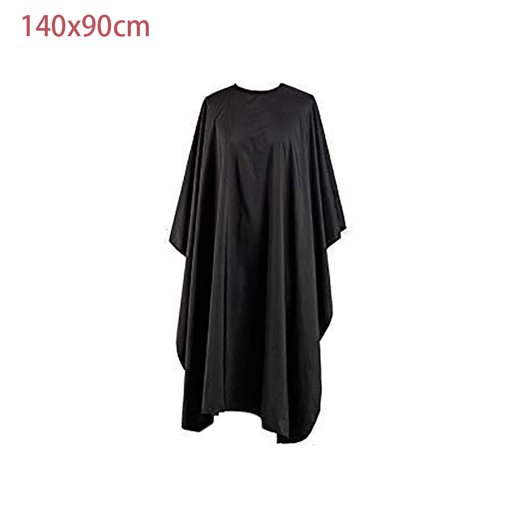 Professional Barber Cape Black Cloth Hair Salon Nylon Shawl with Snap Closure Adjustable Barber Wrap Accessories hairdresser