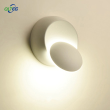 QLTEG LED Wall Lamp 360 degree rotation adjustable bedside light 4000K Black creative wall lamp Black modern aisle round lamp